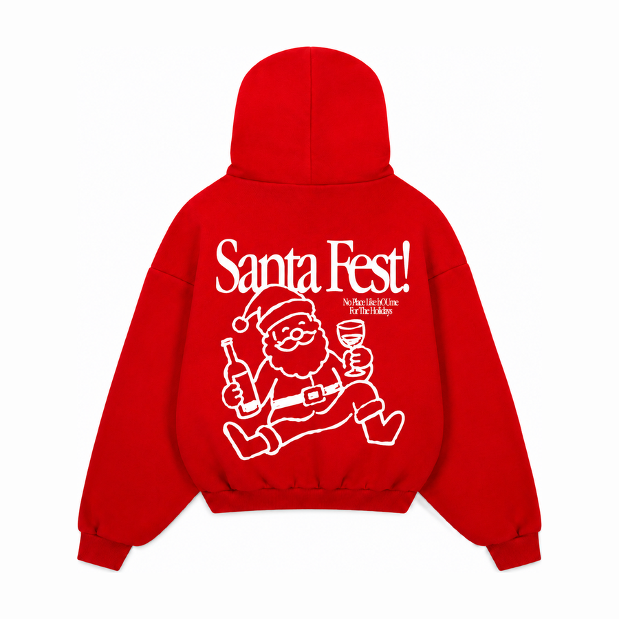 Santa Fest Red Hoodie