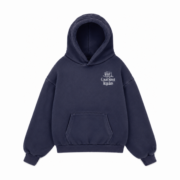 Court Street Regulars Faded Blue Hoodie