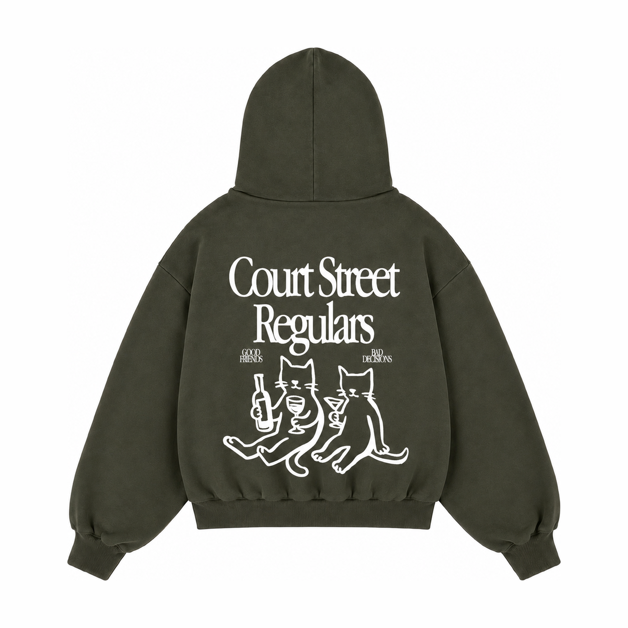 Court Street Regulars Charcoal Hoodie