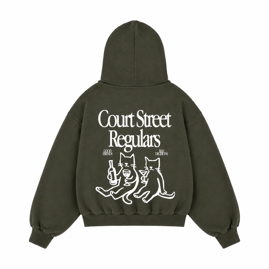 Court Street Regulars Charcoal Hoodie