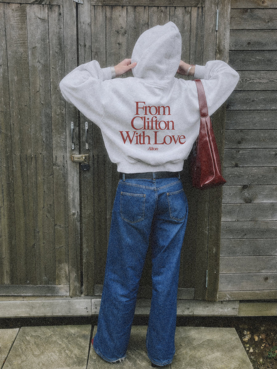 Love Letter From Clifton Gray Hoodie