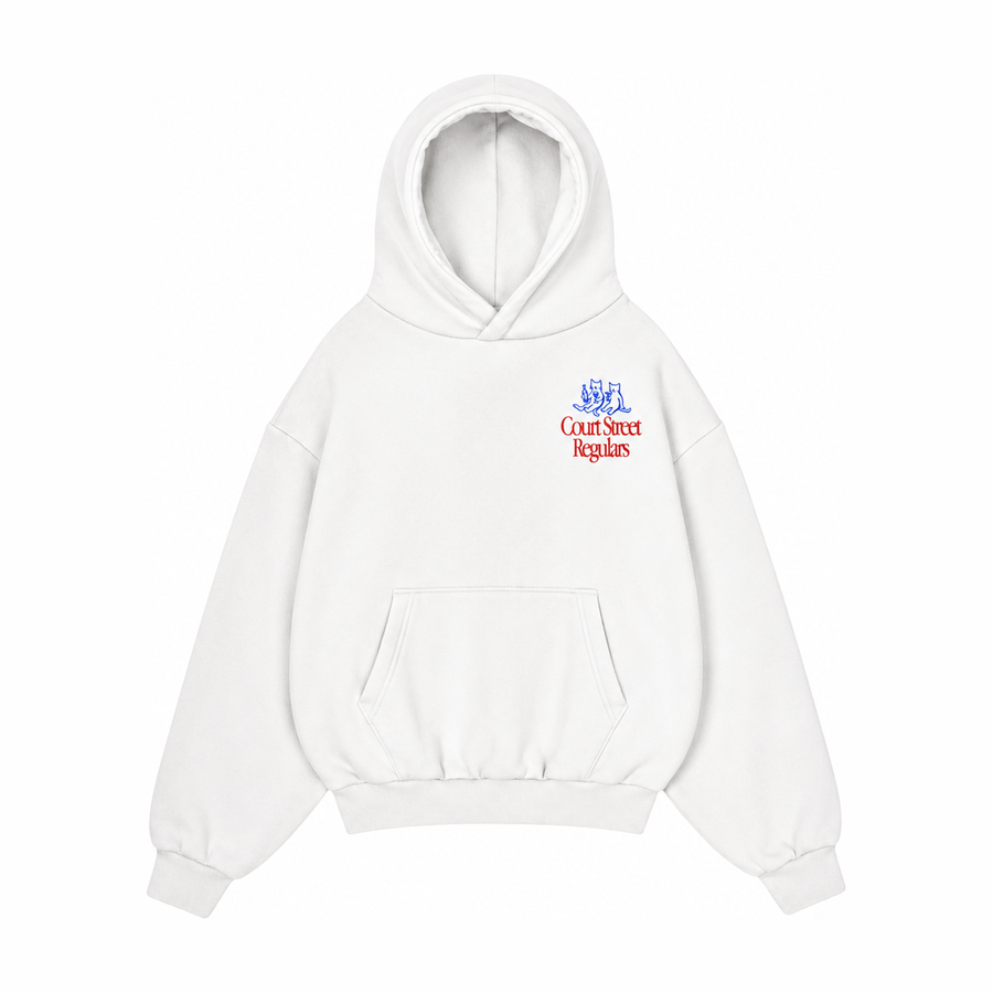 Court Street Regulars White Hoodie
