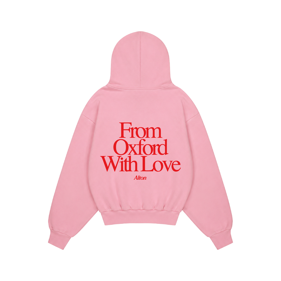 Love Letter From Oxford Pink Hoodie