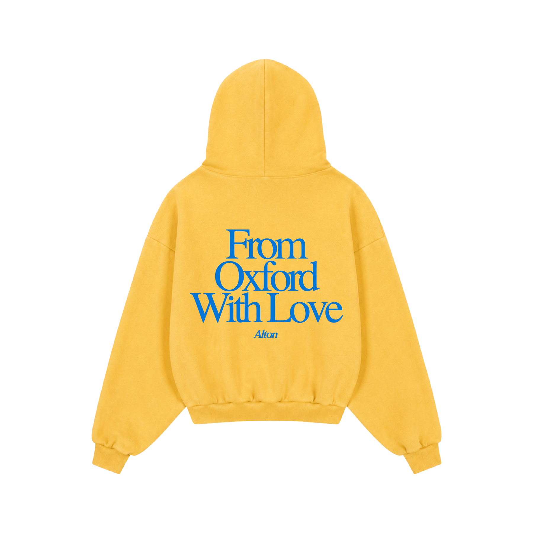 Love Letter From Oxford Yellow Hoodie