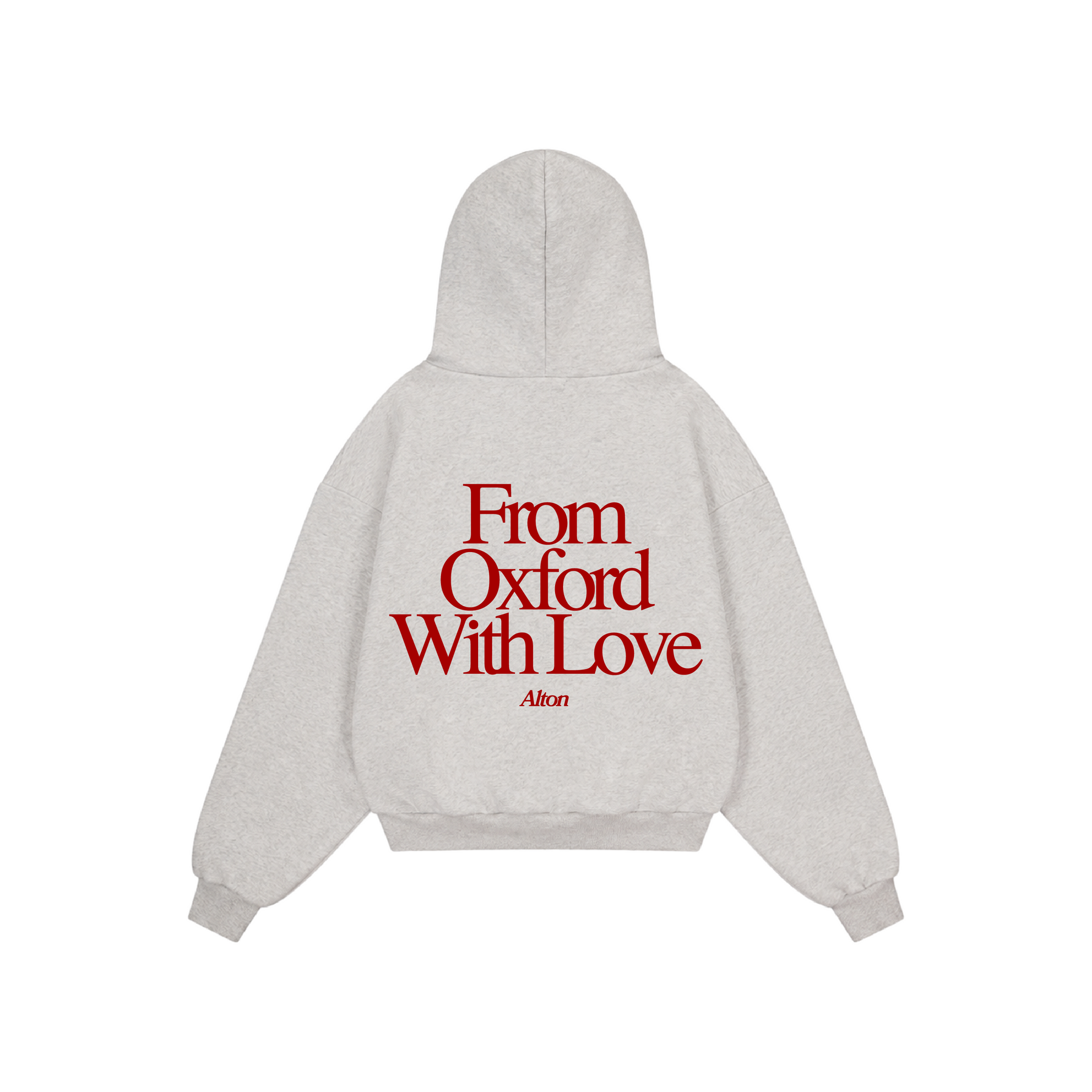 Love Letter From Oxford Gray Hoodie