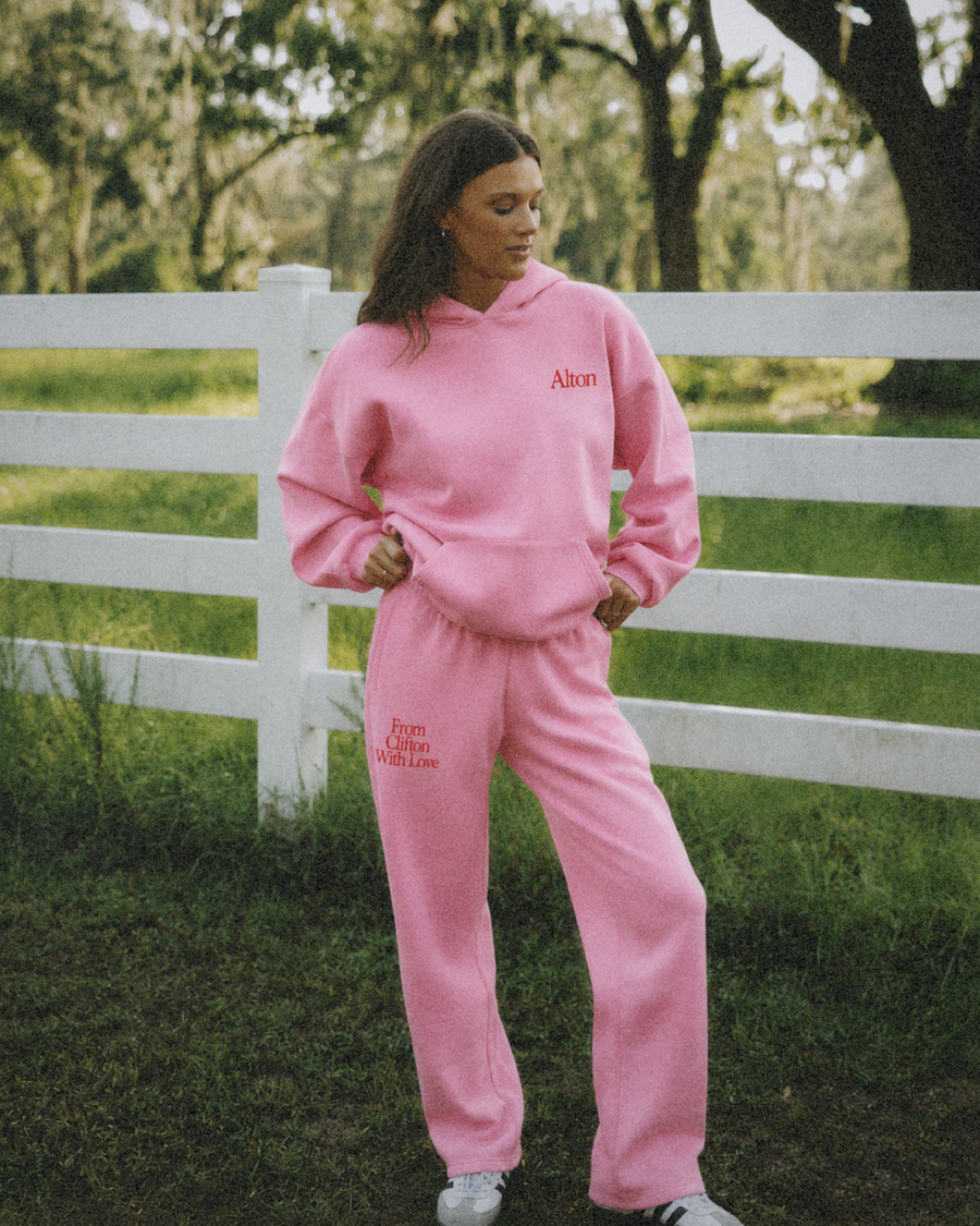 Love Letter From Clifton Pink Hoodie