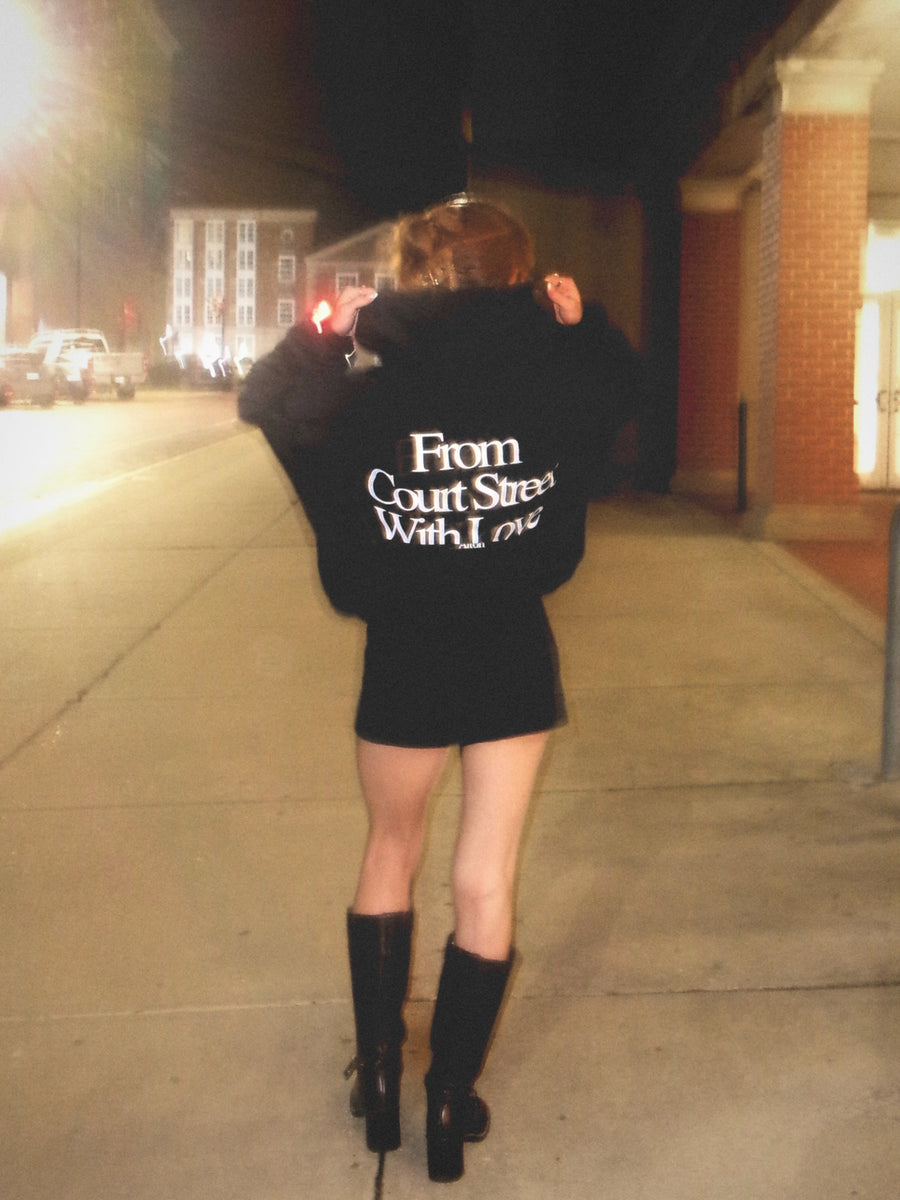 Love Letter From Athens Navy Hoodie