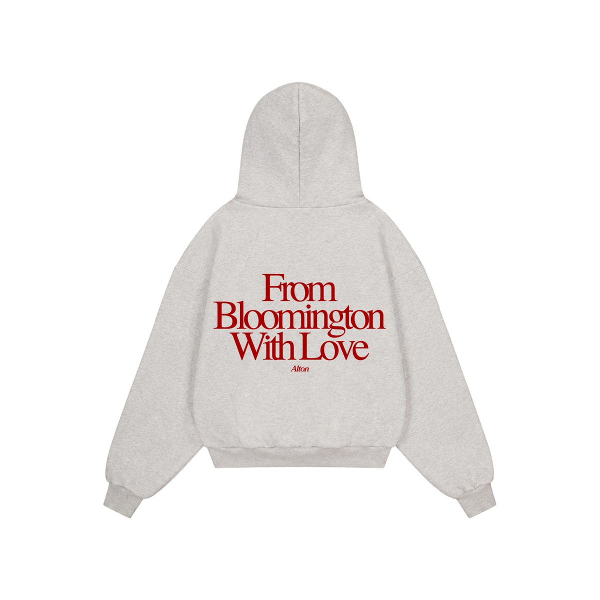 Bloomington Love Letter Gray Hoodie