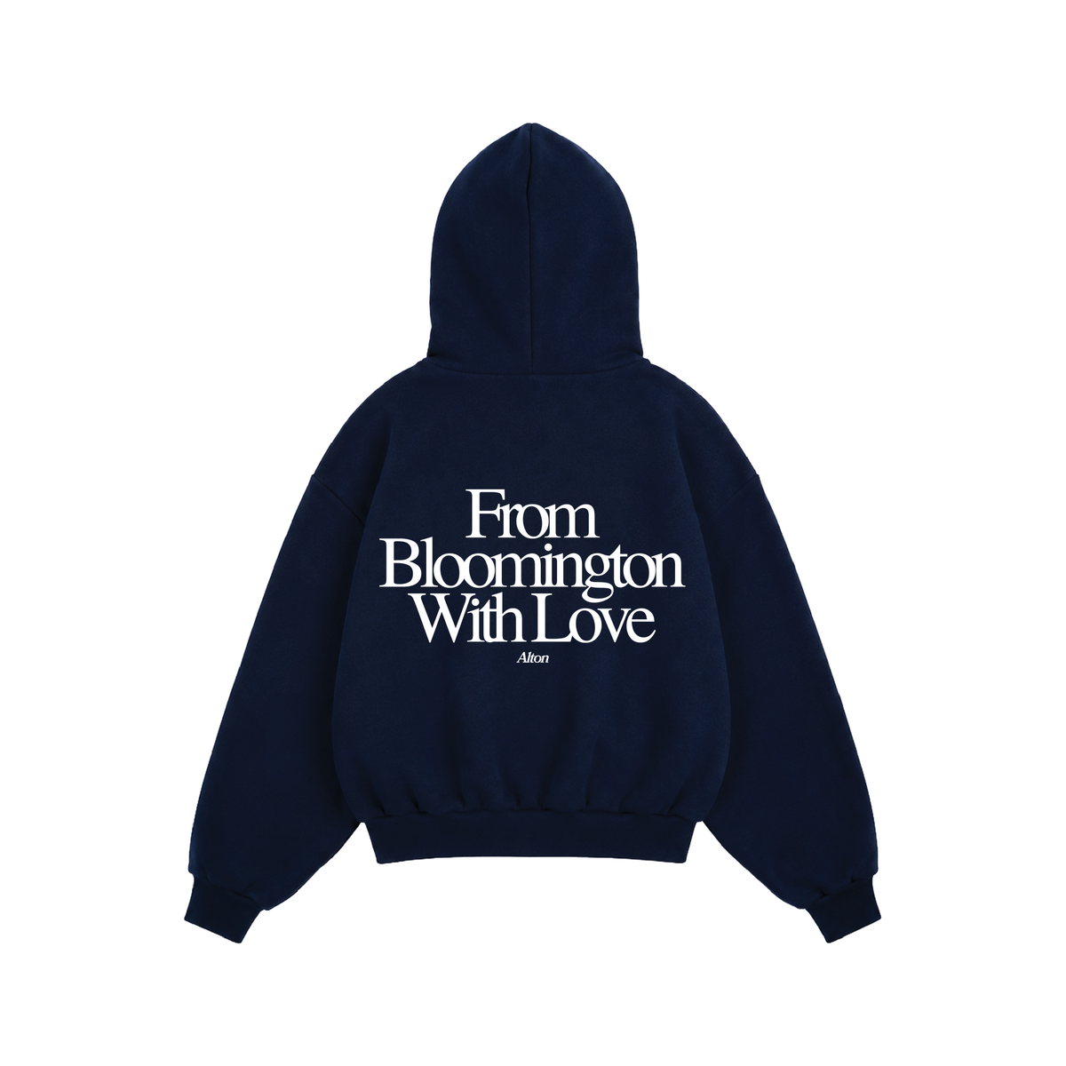 Bloomington Love Letter Navy Hoodie