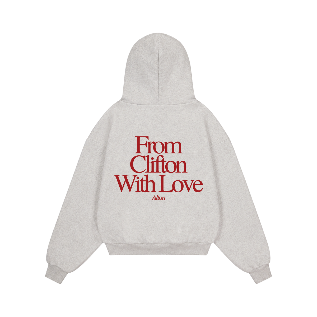 Love Letter From Clifton Gray Hoodie