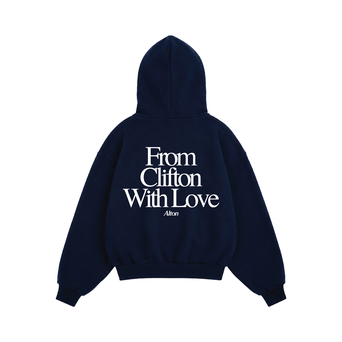Love Letter From Clifton Navy Hoodie