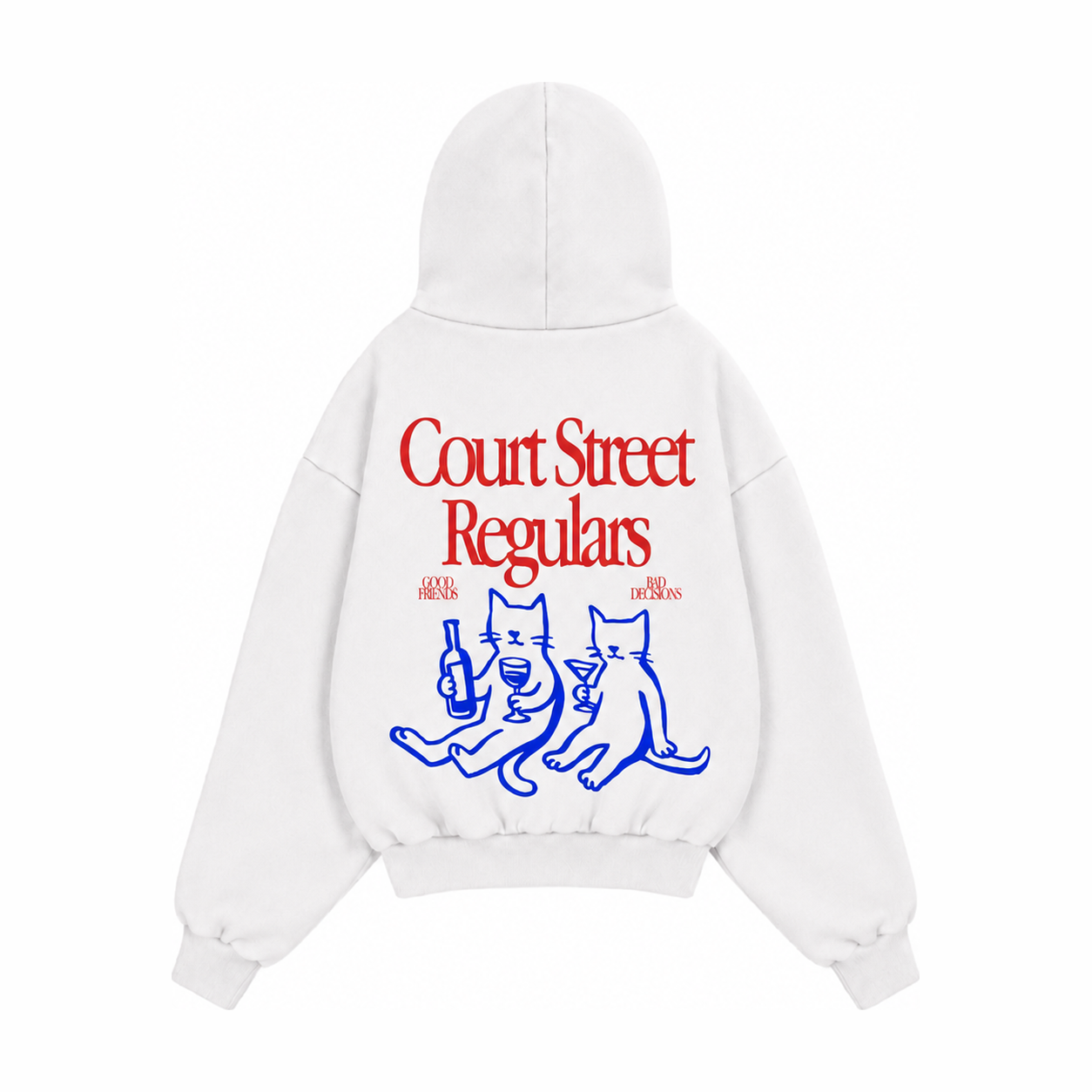 Court Street Regulars White Hoodie