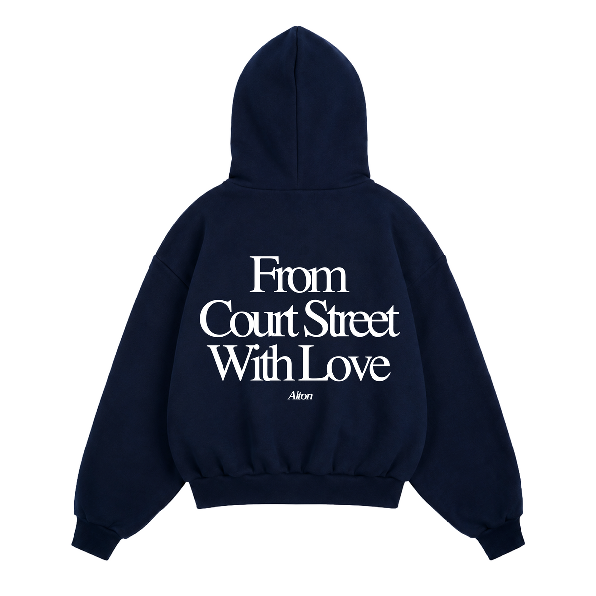 Love Letter From Athens Navy Hoodie
