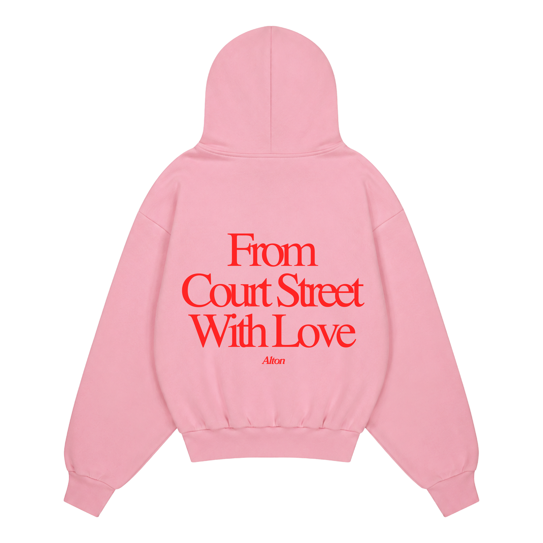 Love Letter From Athens Pink Hoodie