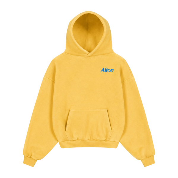 Love Letter From Athens Yellow Hoodie