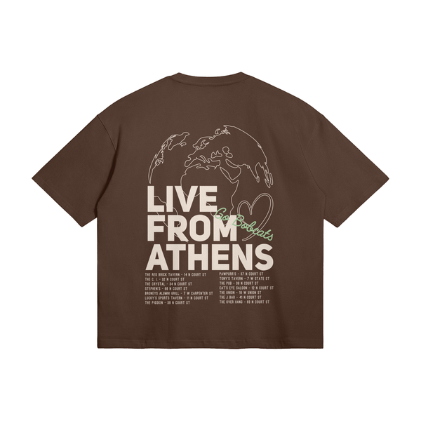 Live From Athens Oversized Tee, back print