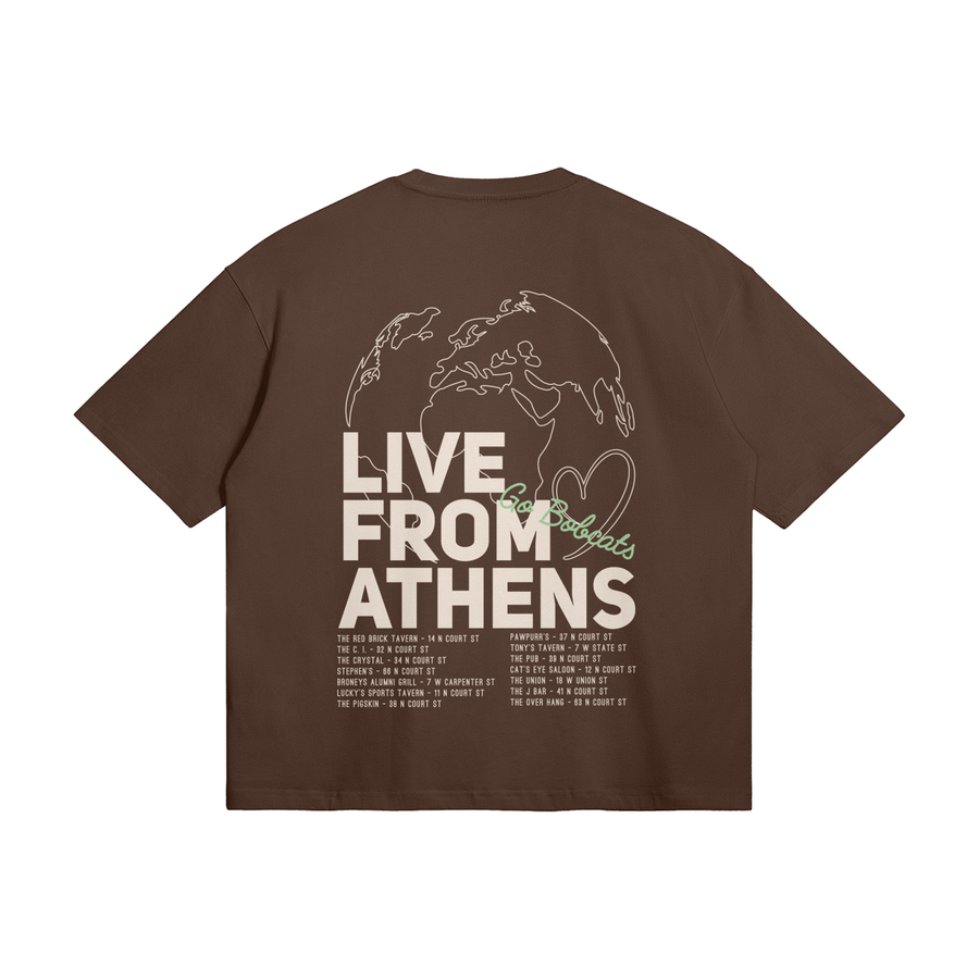 Live From Athens Oversized Tee, back print