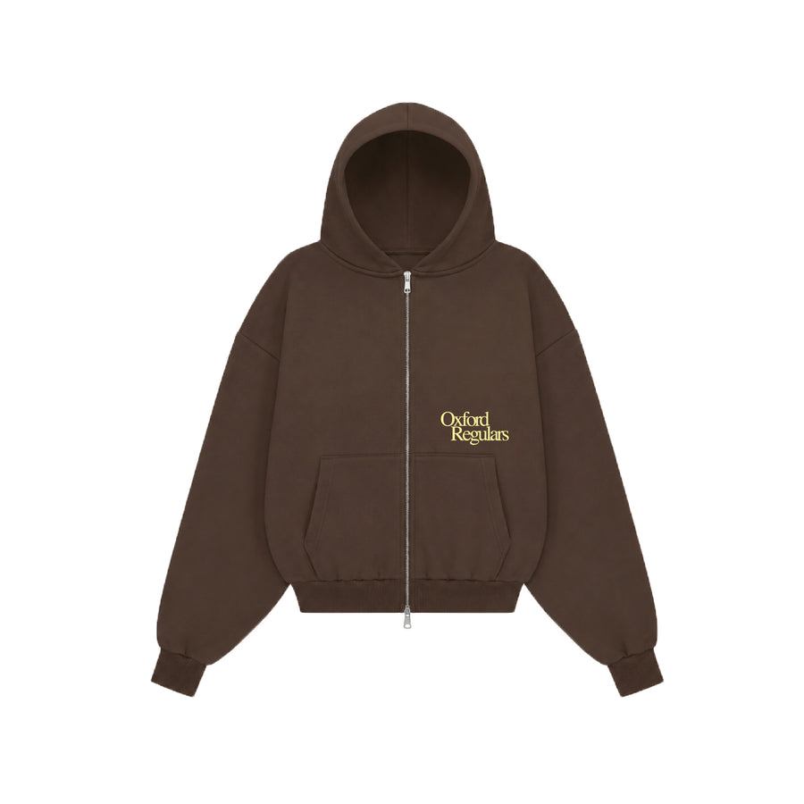 Oxford Regulars Brown Zip-up