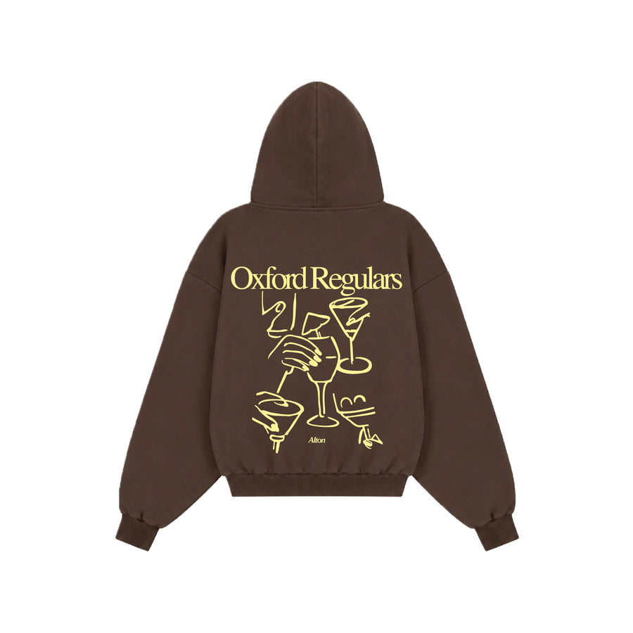 Oxford Regulars Brown Zip-up