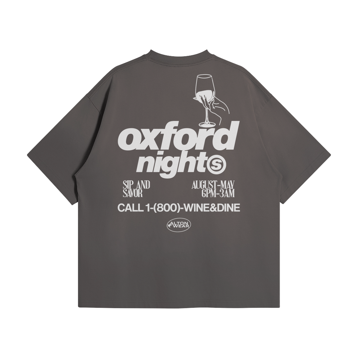Oxford Nights Smoky Gray Tee