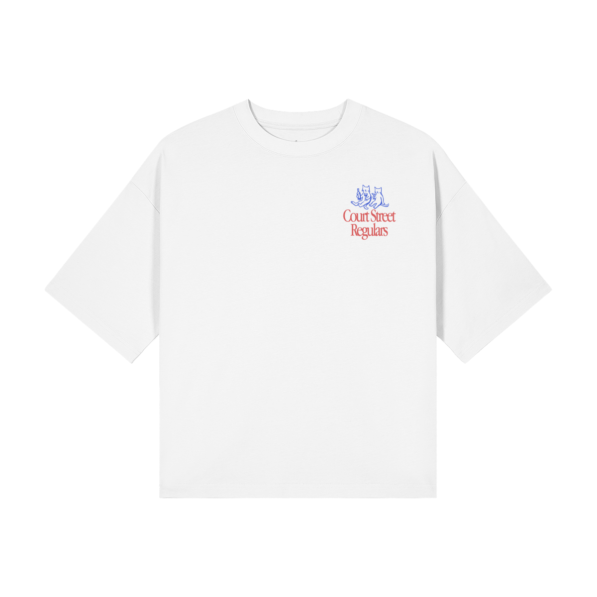 Court Street Regulars White Tee