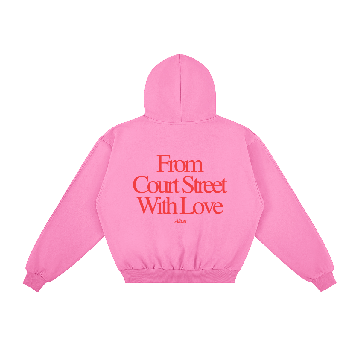 From Court Street Pink Hoodie