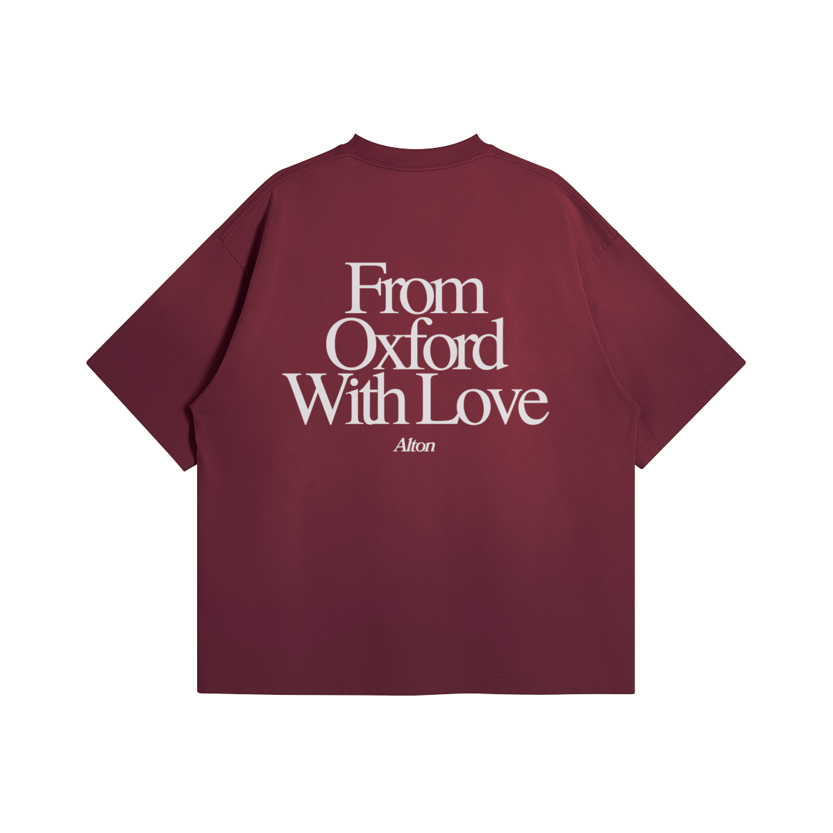Oxford Love Letter Burgundy Tee
