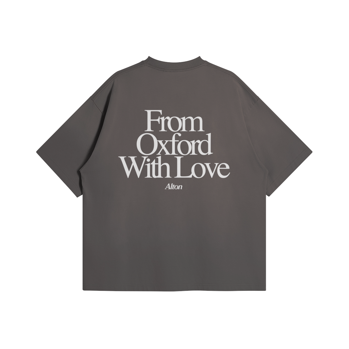 Oxford Love Letter Smoky Gray Tee