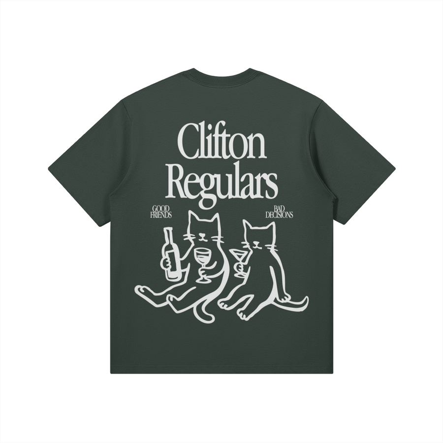Clifton Regulars Tee Moss Cottage back