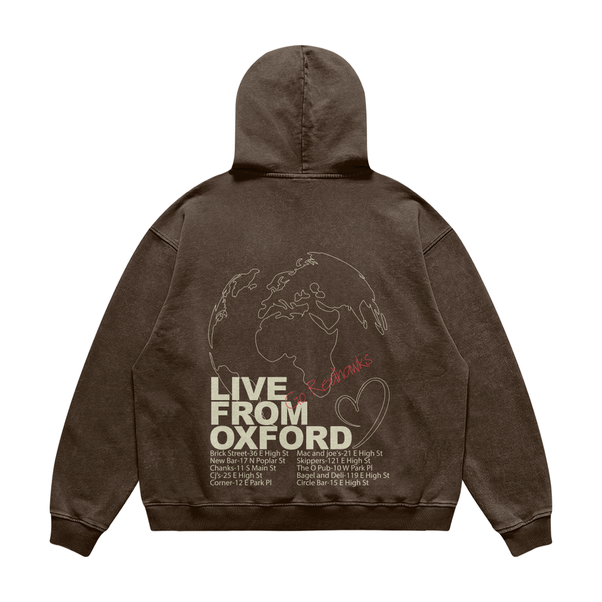 Live From Oxford Brown Hoodie