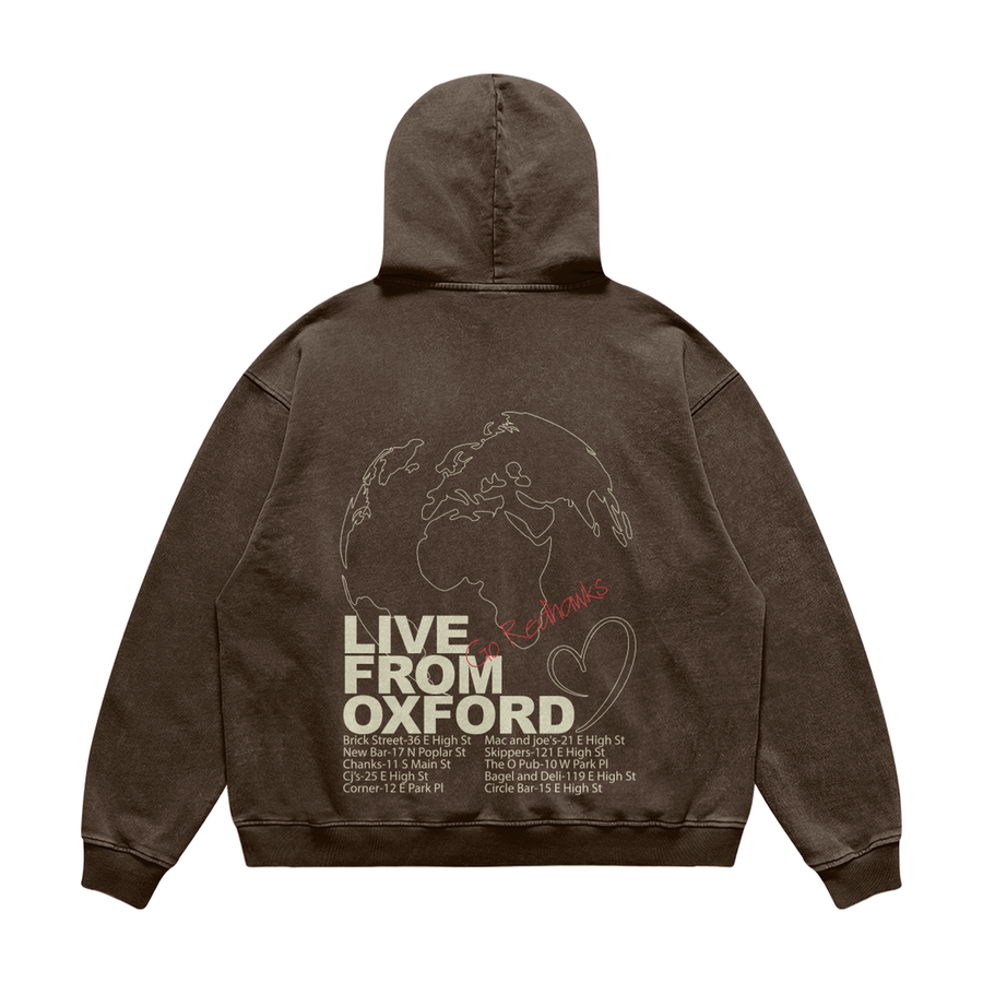 Live From Oxford Brown Hoodie