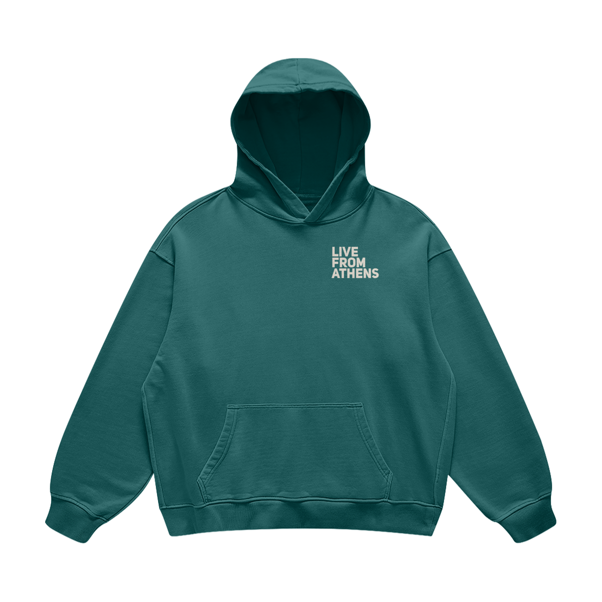 Live From Athens Blueish Green Hoodie