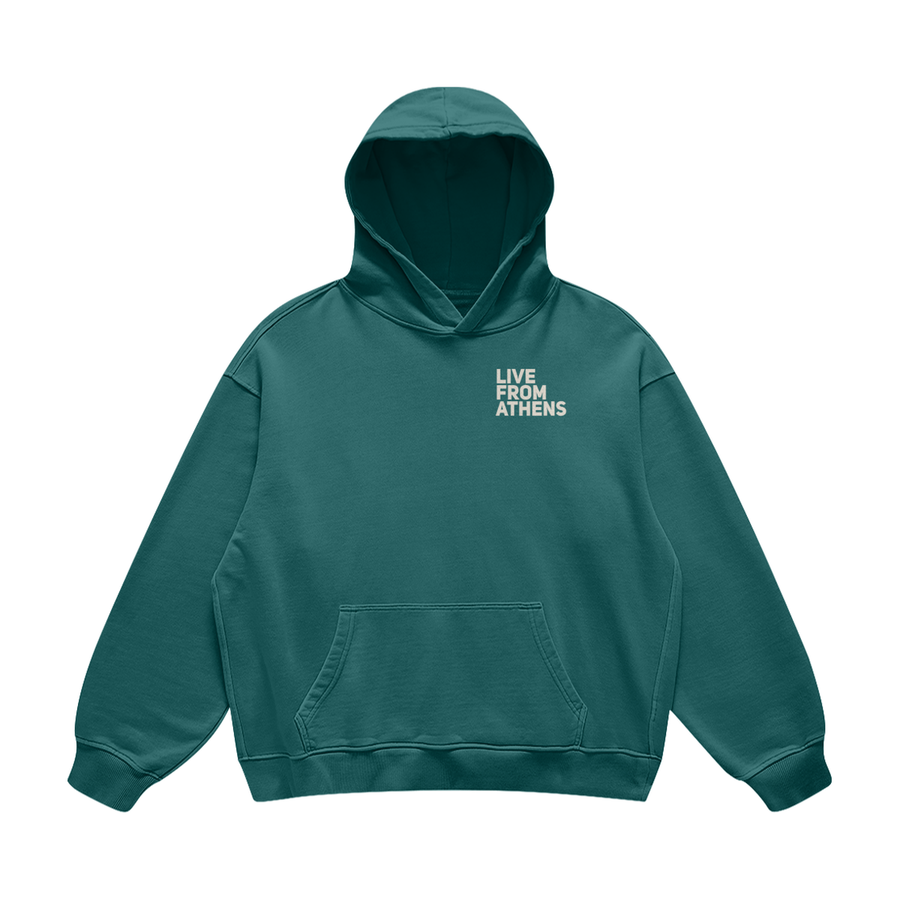 Live From Athens Blueish Green Hoodie