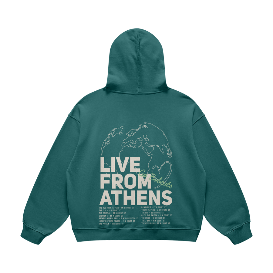 Live From Athens Blueish Green Hoodie