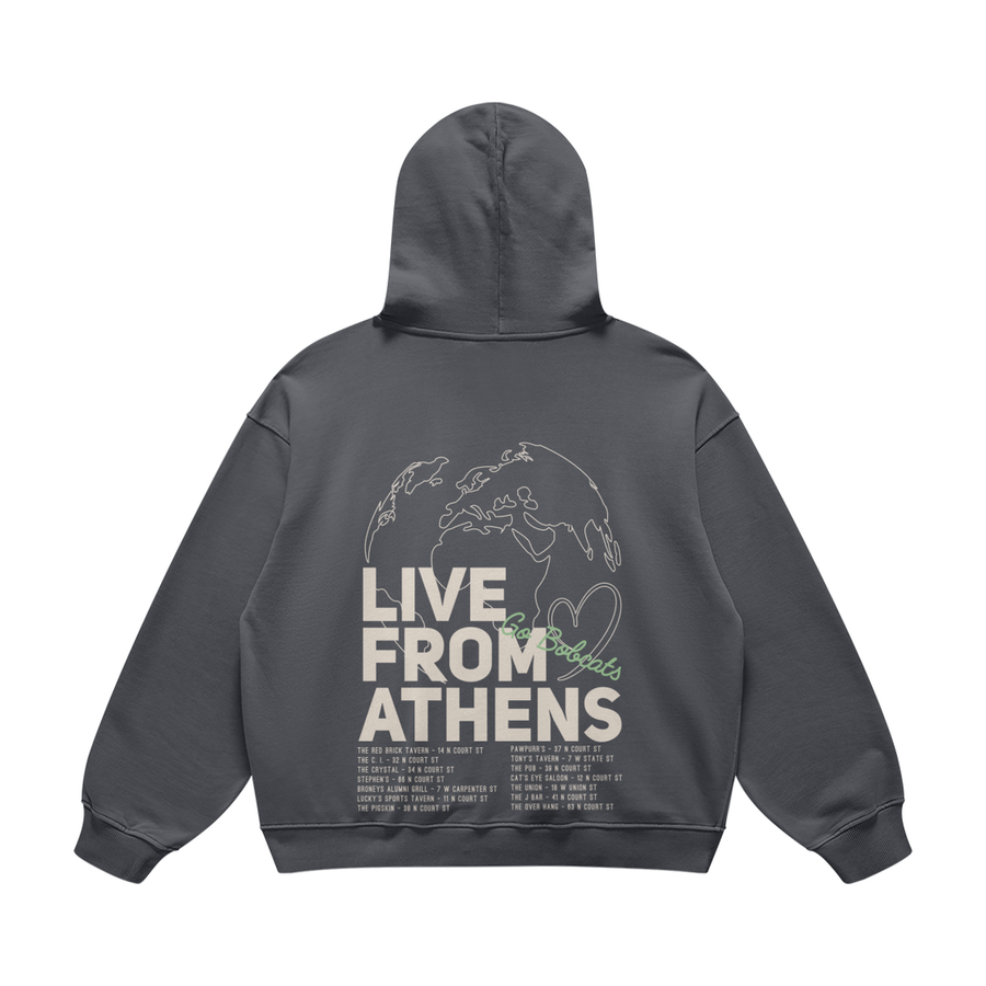 Live From Athens Carbon Gray Hoodie