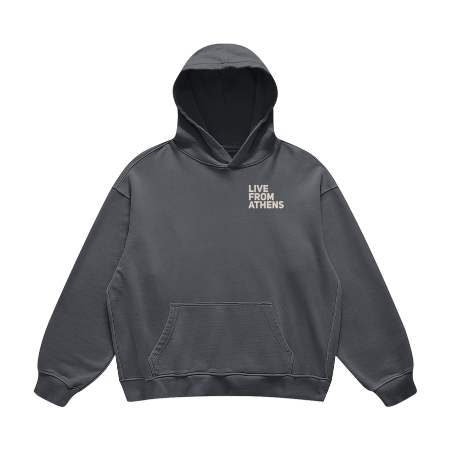 Live From Athens Carbon Gray Hoodie
