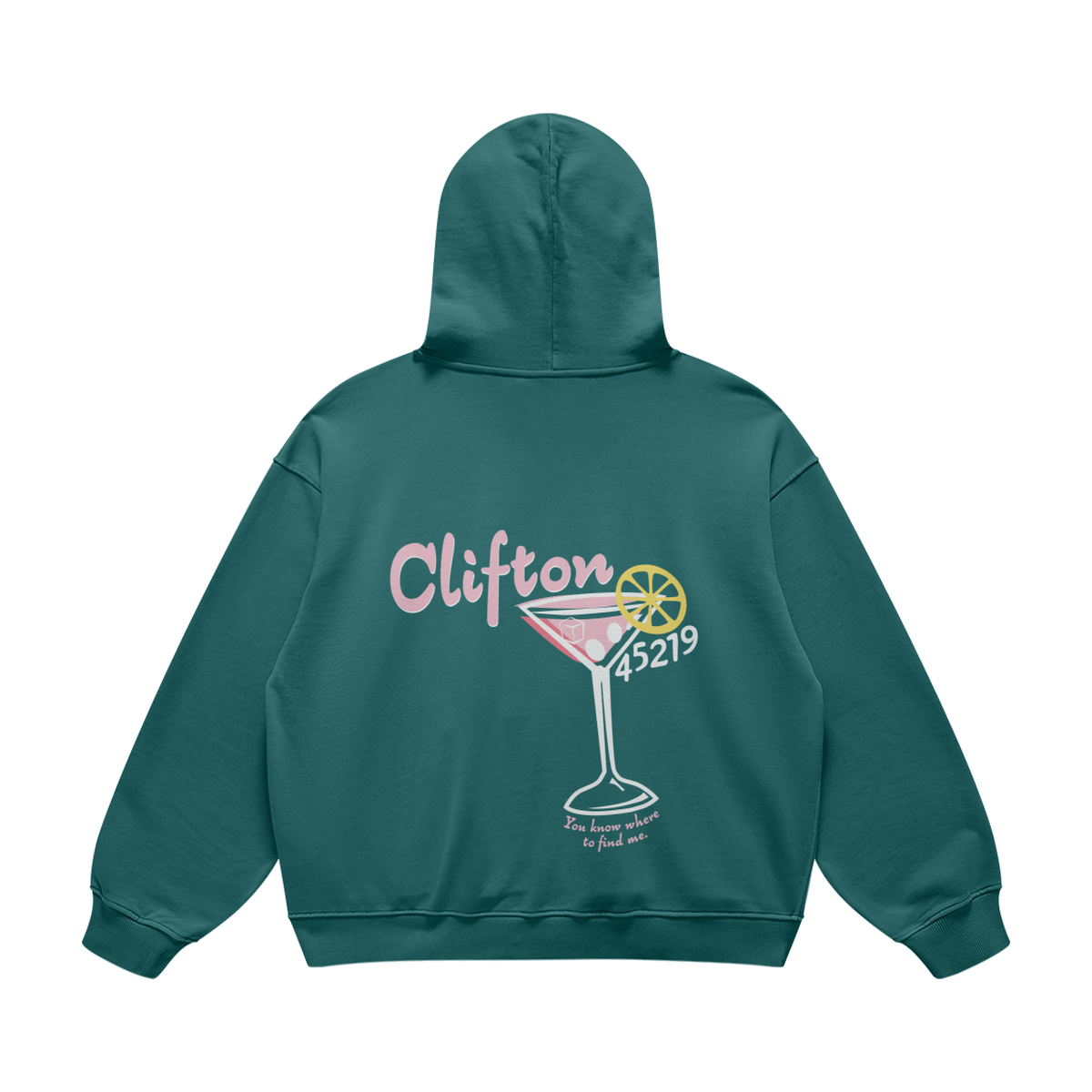 Clifton Martini Blueish Green Hoodie