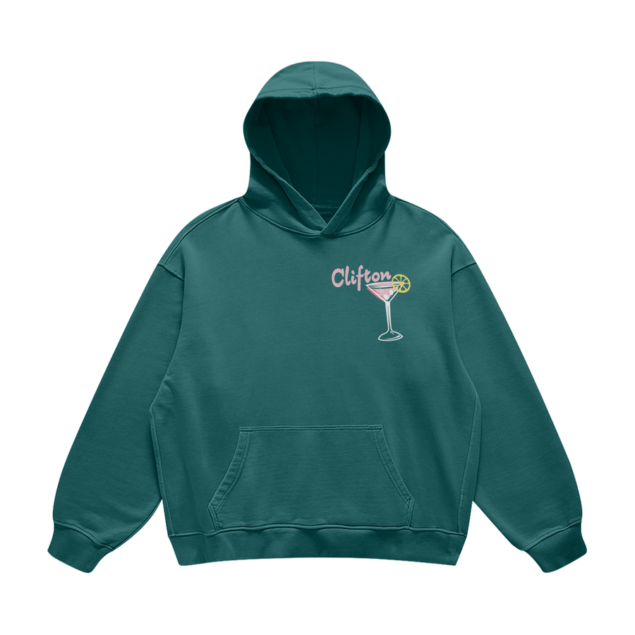 Clifton Martini Blueish Green Hoodie