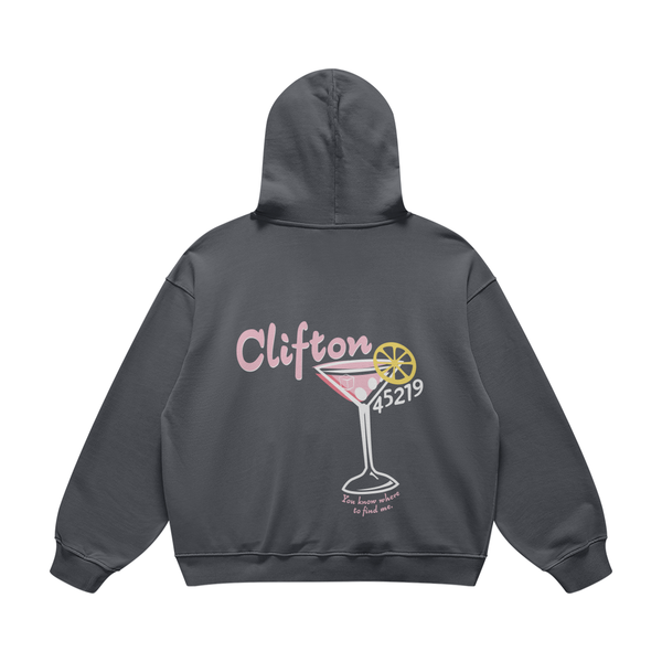 Clifton Martini Carbon Gray Hoodie